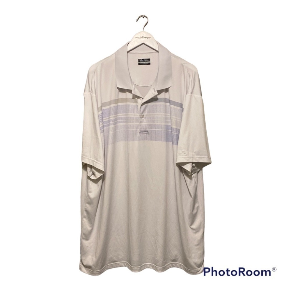 Ben Hogan White Athletic Collared Polo | 3XL